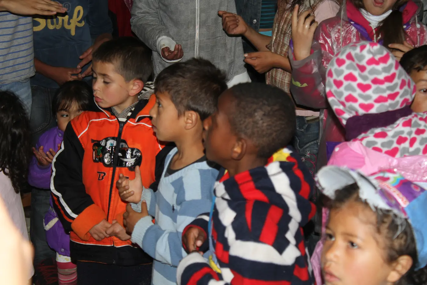 Grupo de niños durante la actividad de Fundama
